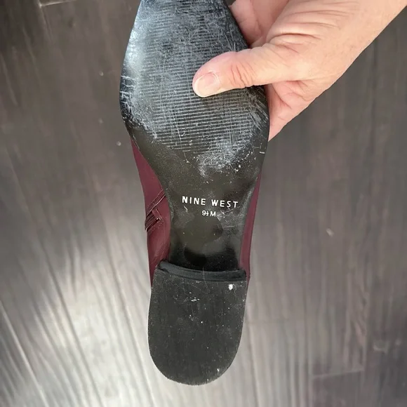 Nine West boots in Wine leather - Picture 4 of 6